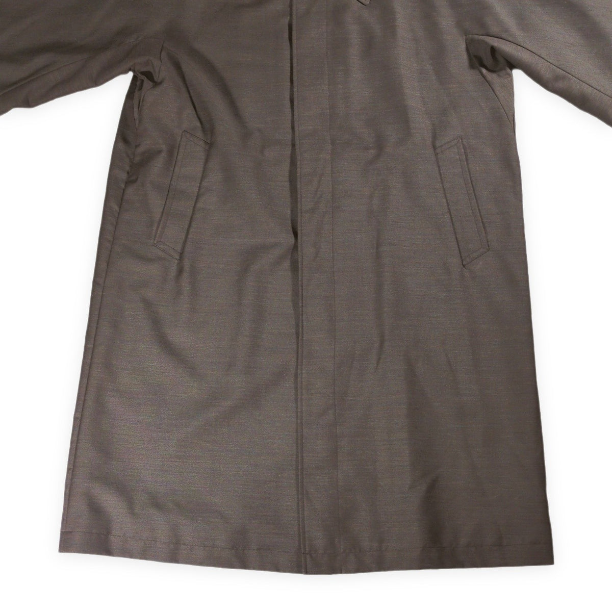 AFTERHOURS Classic Minimal Balmacaan Coat Brown Size 3