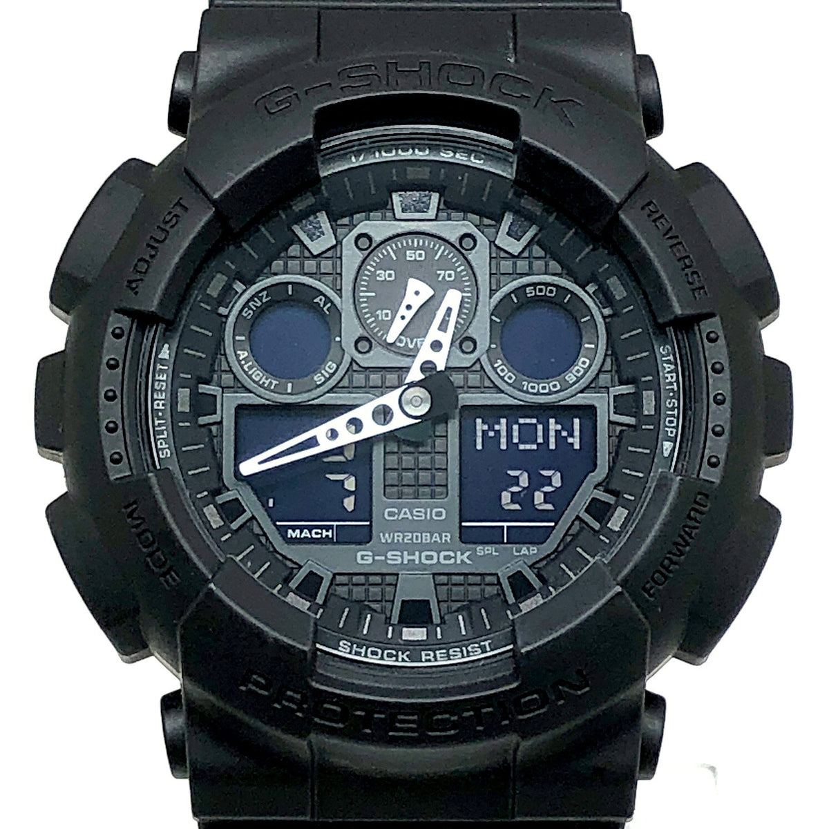 Casio G-SHOCK GA-100-1A1 Big Case Ana-Digi Matte Black Watch
