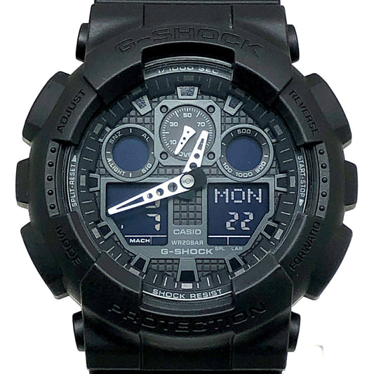 Casio G-SHOCK GA-100-1A1 Big Case Ana-Digi Matte Black Watch