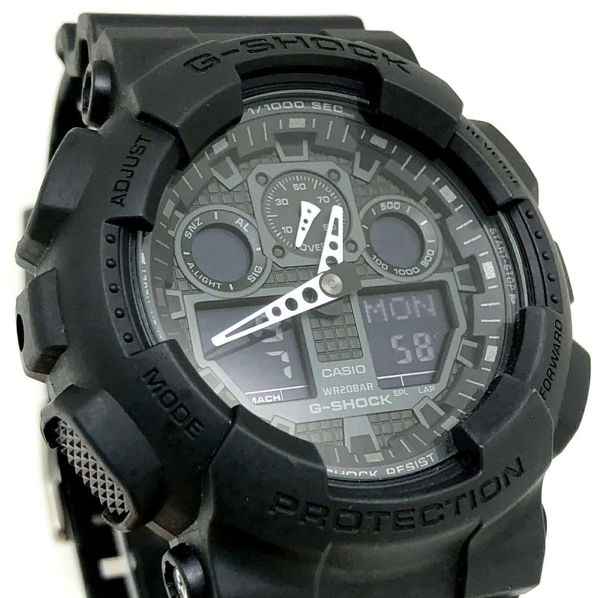 Casio G-SHOCK GA-100-1A1 Big Case Ana-Digi Matte Black Watch