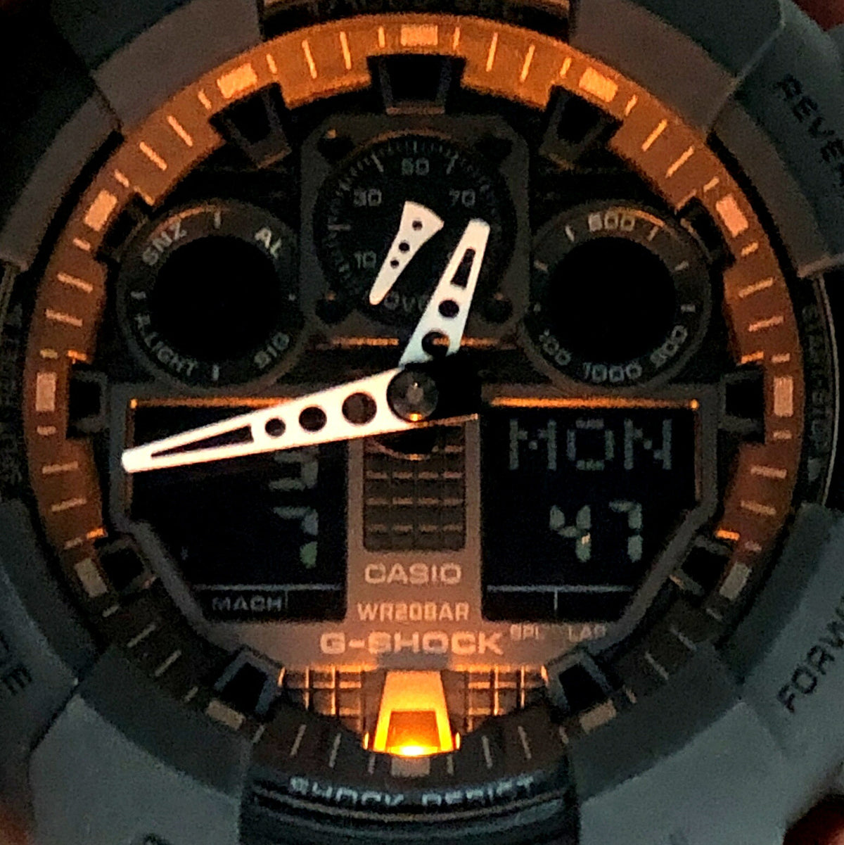 Casio G-SHOCK GA-100-1A1 Big Case Ana-Digi Matte Black Watch