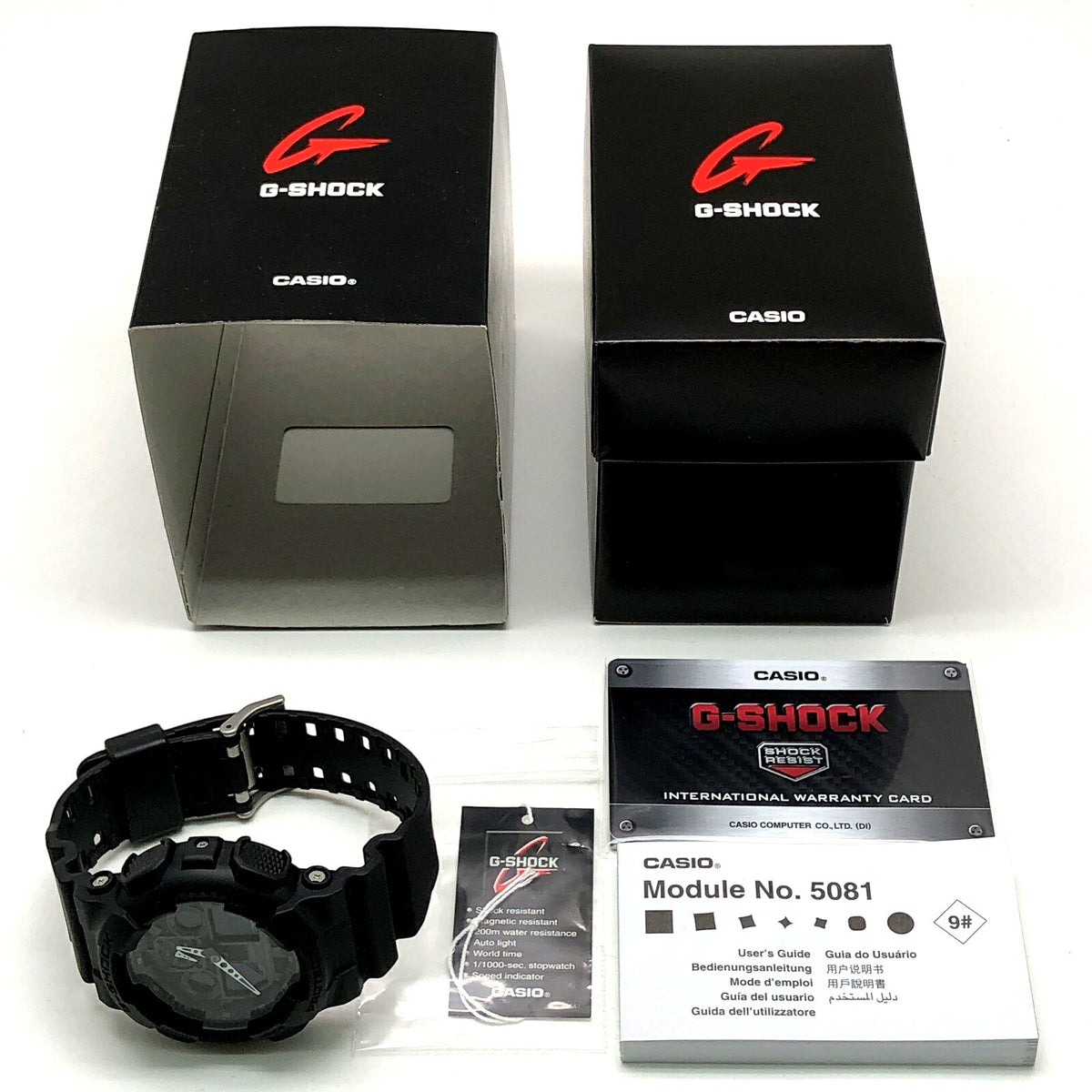 Casio G-SHOCK GA-100-1A1 Big Case Ana-Digi Matte Black Watch
