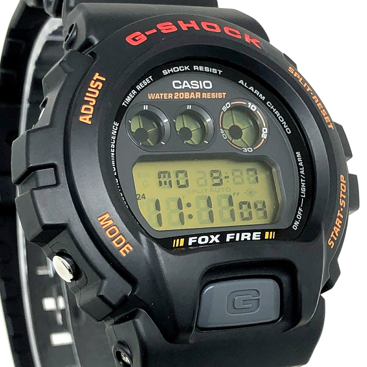 Casio G-SHOCK DW-6900B-9 FOXFIRE 3-Eye Gold LCD Watch Multi