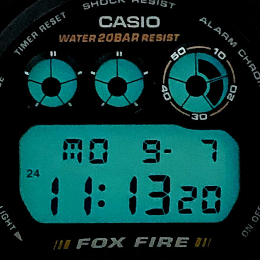 Casio G-SHOCK DW-6900B-9 FOXFIRE 3-Eye Gold LCD Watch Multi