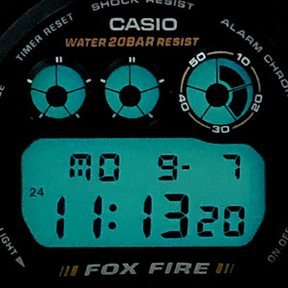 Casio G-SHOCK DW-6900B-9 FOXFIRE 3-Eye Gold LCD Watch Multi