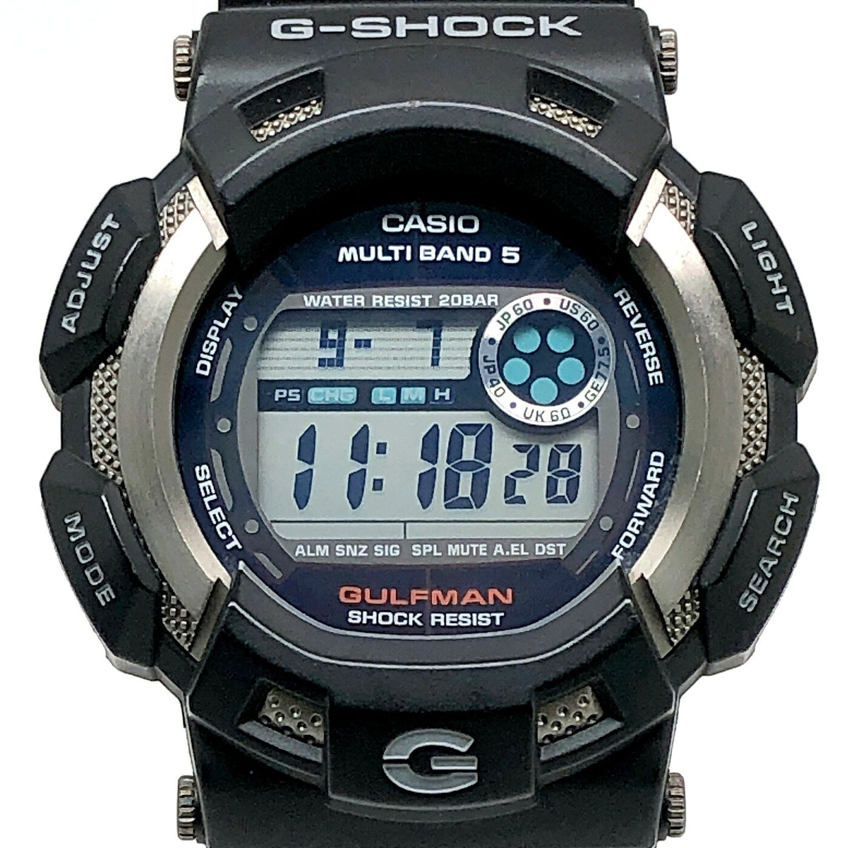 Casio G-SHOCK GW-9100-1 GULFMAN Tough Solar Rust Resist