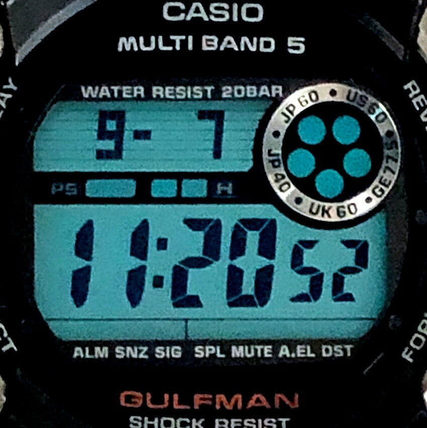 Casio G-SHOCK GW-9100-1 GULFMAN Tough Solar Rust Resist