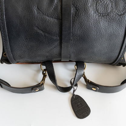 HERZ All leather backpack Black