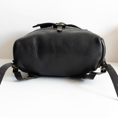HERZ All leather backpack Black