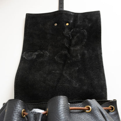 HERZ All leather backpack Black