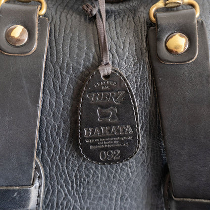 HERZ All leather backpack Black