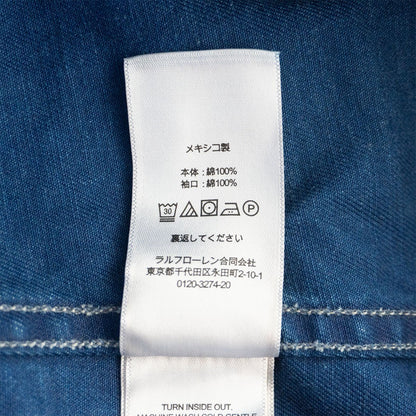 RRL INDIGO STRIPE CHORE JACKET Size S