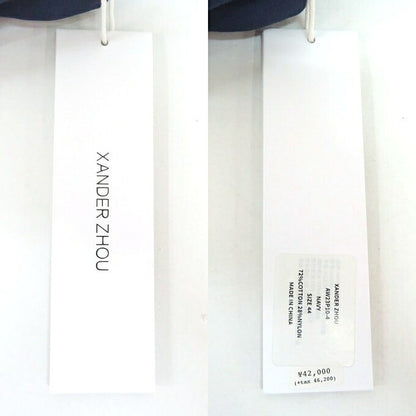 XANDER ZHOU Cotton Nylon Pants Navy Size 44