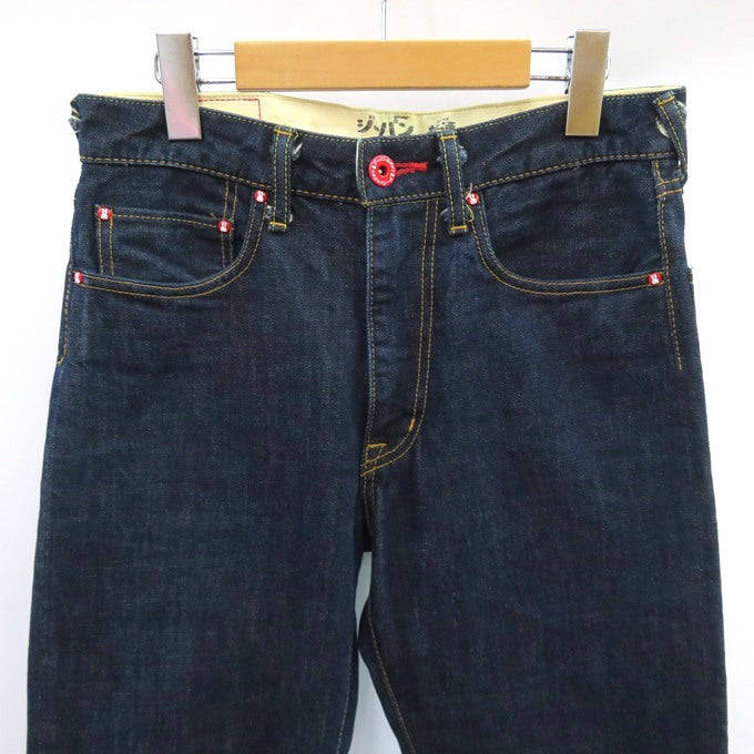 CUNE Big Rabbit Paint Long Pocket Denim Jeans Indigo Pants Size 30