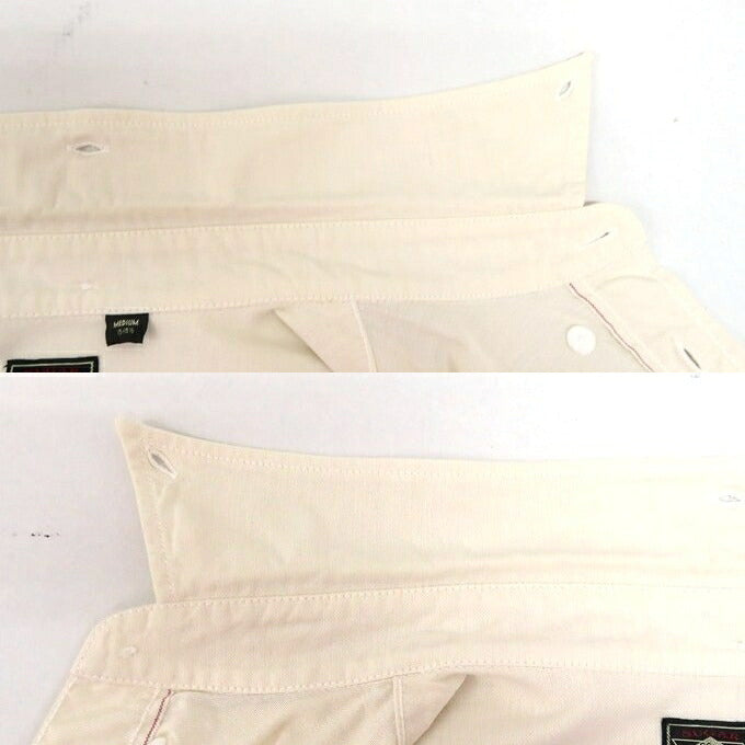 SUGAR CANE 5oz Selvedge Oxford Long Sleeve Up Shirt Size M