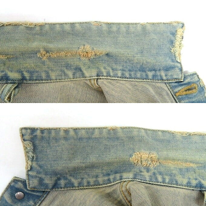 A BATHING APE NIGO Era Distressed Star Denim Jacket Size XS