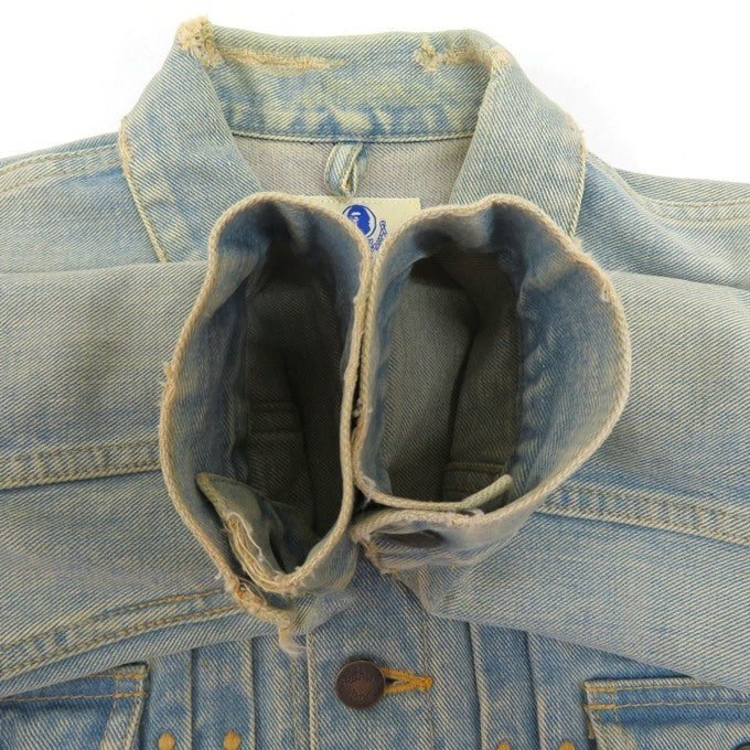 A BATHING APE NIGO Era Distressed Star Denim Jacket Size XS