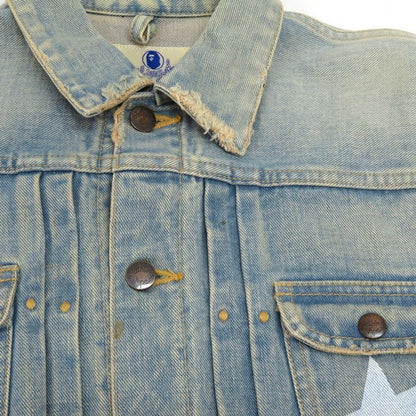 A BATHING APE NIGO Era Distressed Star Denim Jacket Size XS