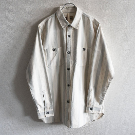 NIGEL CABOURN LYBRO Brushed Cotton Twill Arctic Shirt Size L