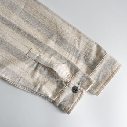 NIGEL CABOURN LYBRO Brushed Cotton Twill Arctic Shirt Size L