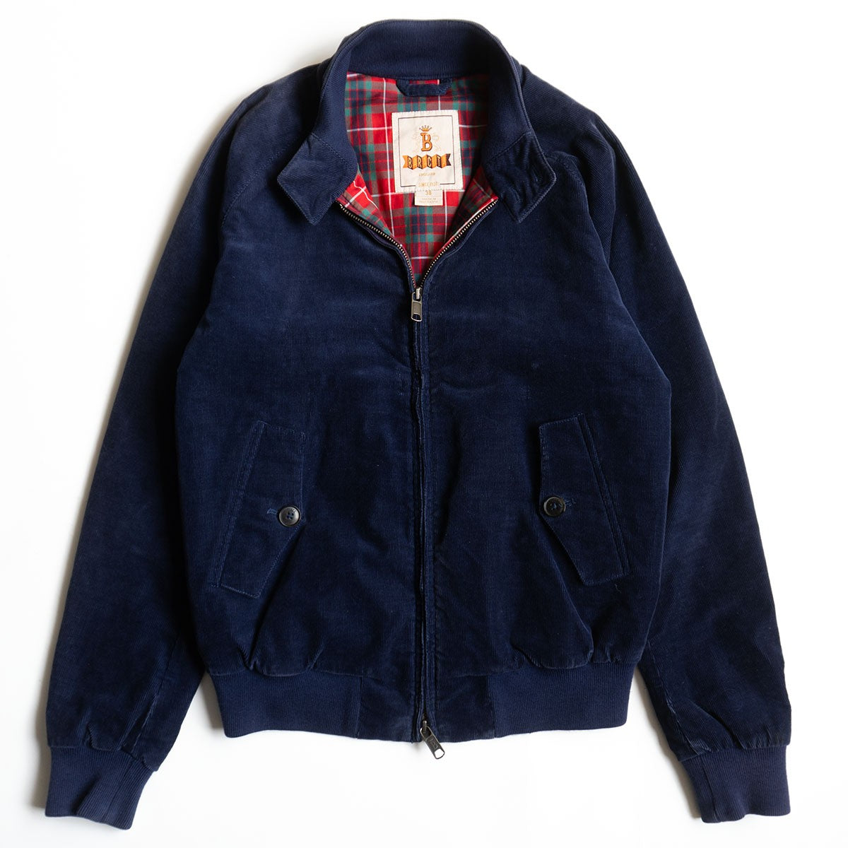 Baracuta Padded Corduroy G9 Jacket Blue Size 38