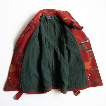 POLO RALPH LAUREN Native Pattern Wool P-Coat Size M