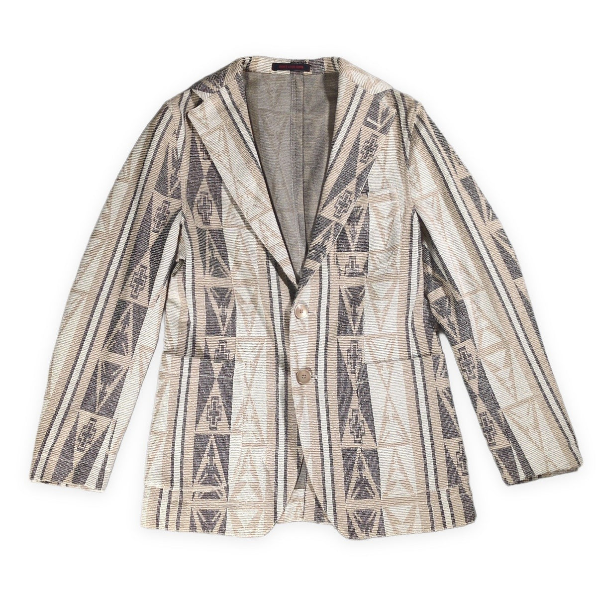 THE GIGI DON'T LOOK BACK Tailored Blazer Beige Size 44