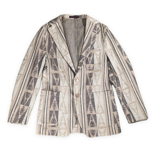 THE GIGI DON'T LOOK BACK Tailored Blazer Beige Size 44