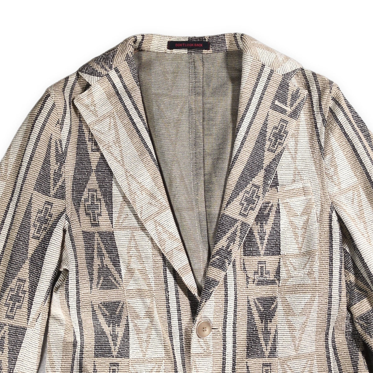 THE GIGI DON'T LOOK BACK Tailored Blazer Beige Size 44