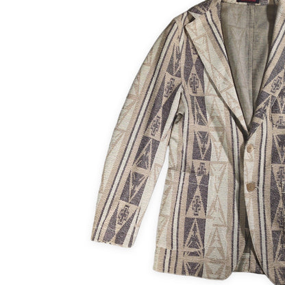 THE GIGI DON'T LOOK BACK Tailored Blazer Beige Size 44