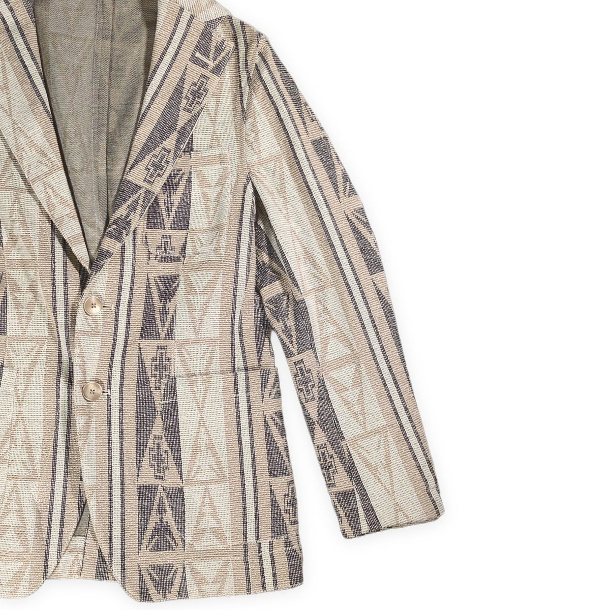 THE GIGI DON'T LOOK BACK Tailored Blazer Beige Size 44