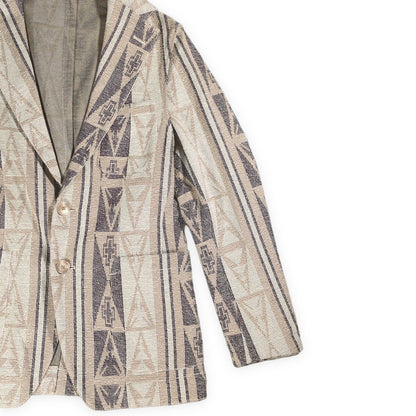 THE GIGI DON'T LOOK BACK Tailored Blazer Beige Size 44