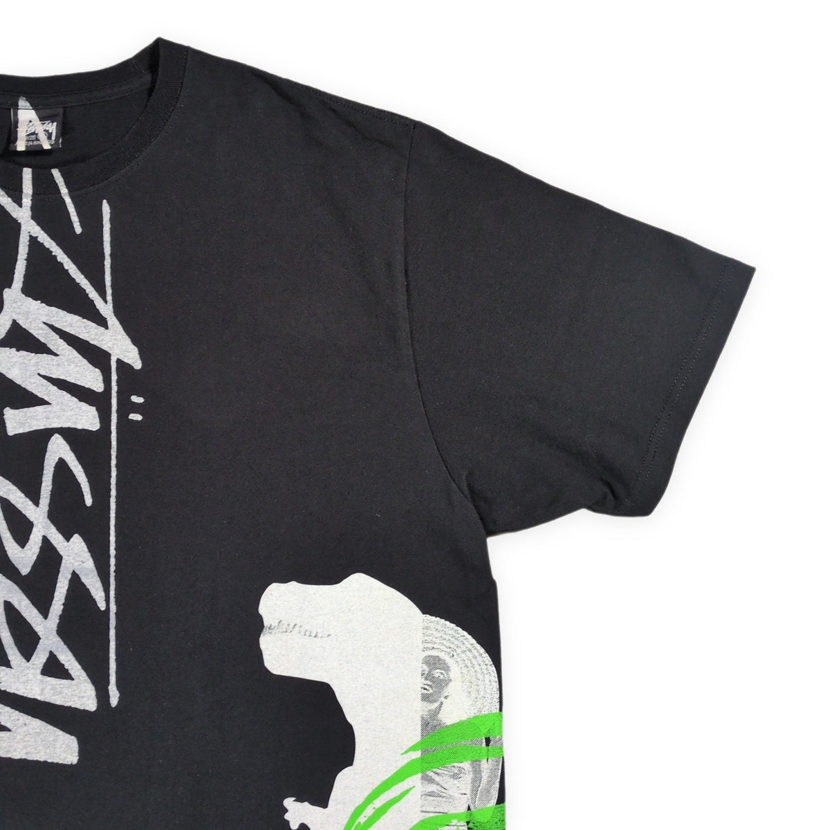 STUSSY 24SS David Carson Dino T-Shirt Black Size XL