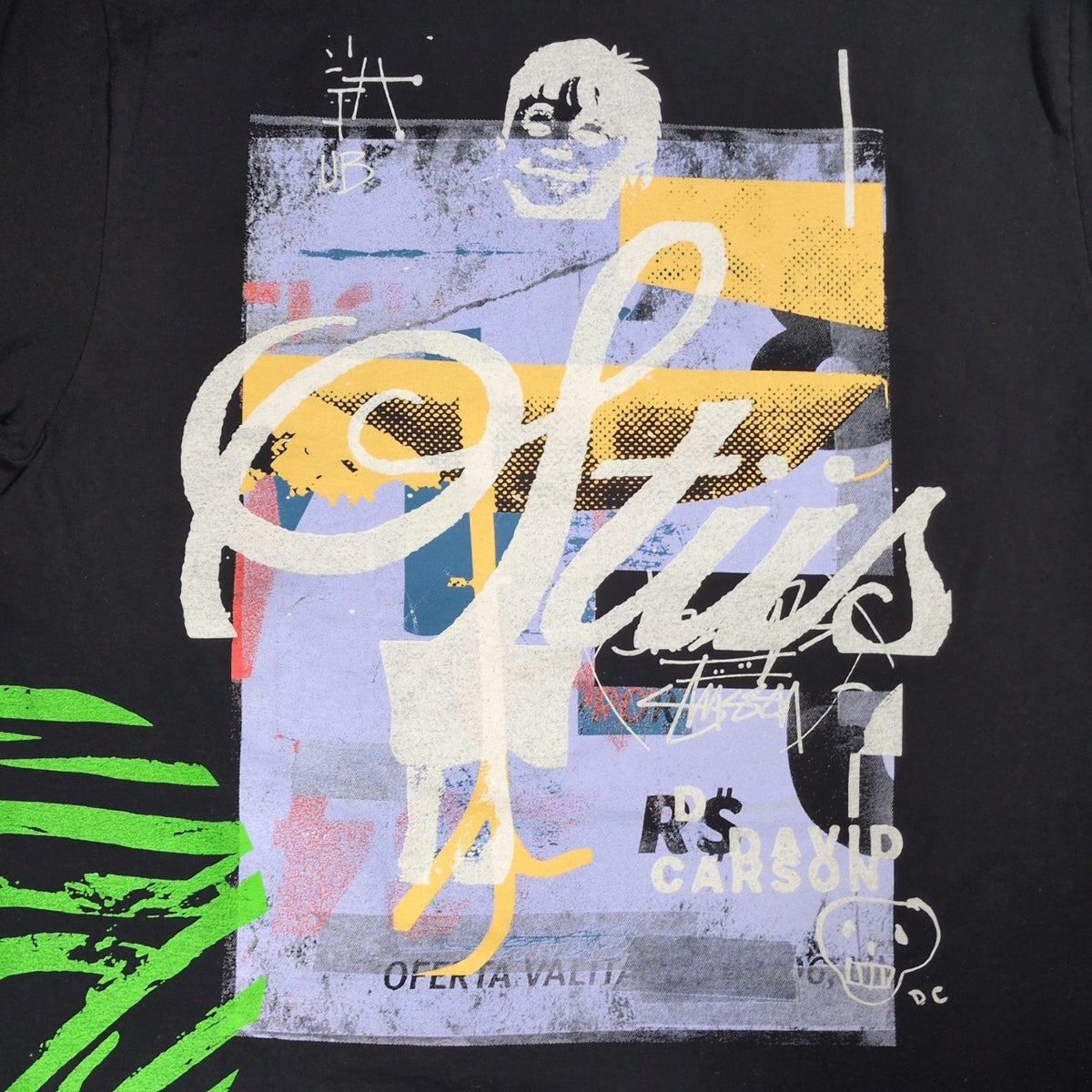 STUSSY 24SS David Carson Dino T-Shirt Black Size XL