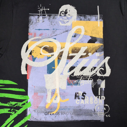 STUSSY 24SS David Carson Dino T-Shirt Black Size XL
