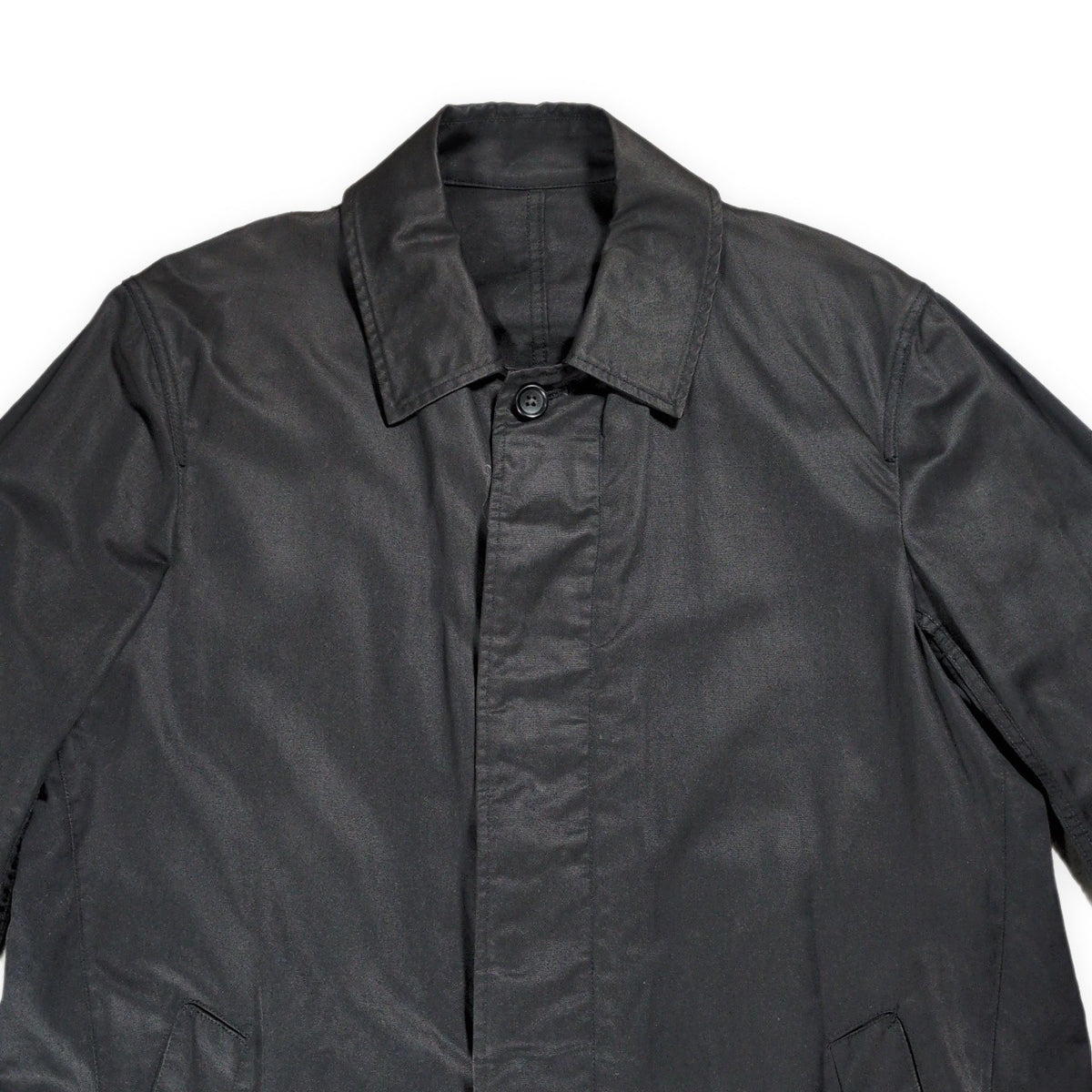 URU TOKYO 14SS Balmacaan Coat Black Size 3