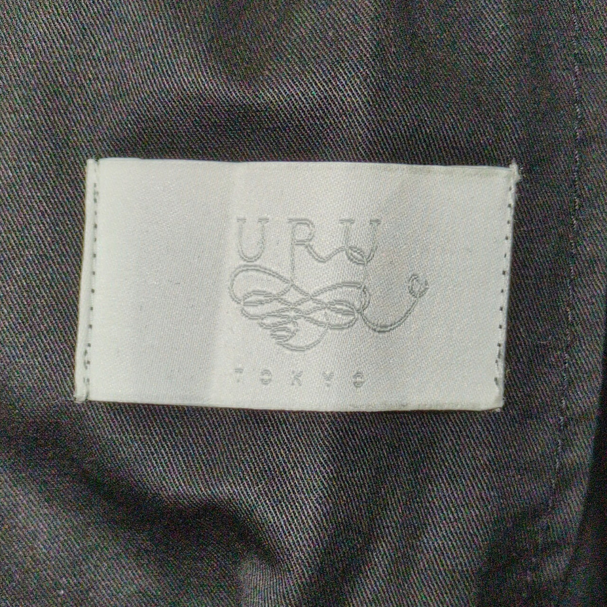 URU TOKYO 14SS Balmacaan Coat Black Size 3