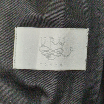 URU TOKYO 14SS Balmacaan Coat Black Size 3