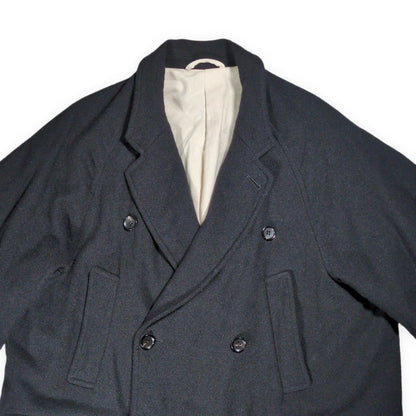blurhms Classic Wool Double-Breasted Coat Black Size 3