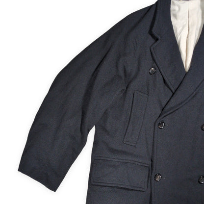 blurhms Classic Wool Double-Breasted Coat Black Size 3