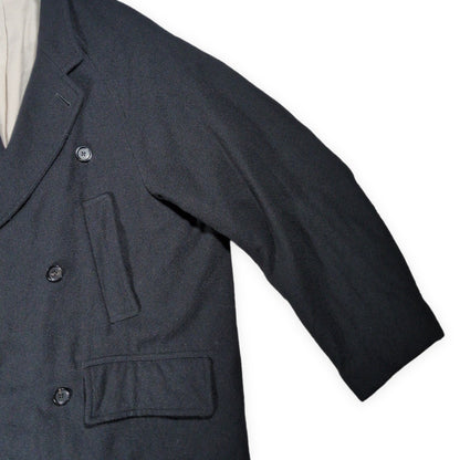 blurhms Classic Wool Double-Breasted Coat Black Size 3