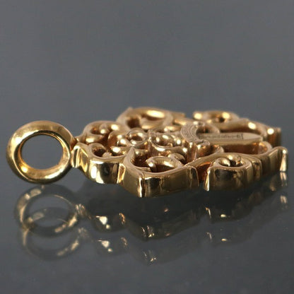 CHROME HEARTS 22K Gold Vine Dagger Pendant Size ONE SIZE