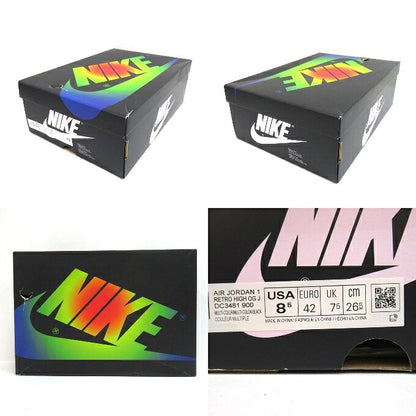 NIKE J Balvin Air Jordan 1 "Rainbow" Sneakers Size 26.5cm