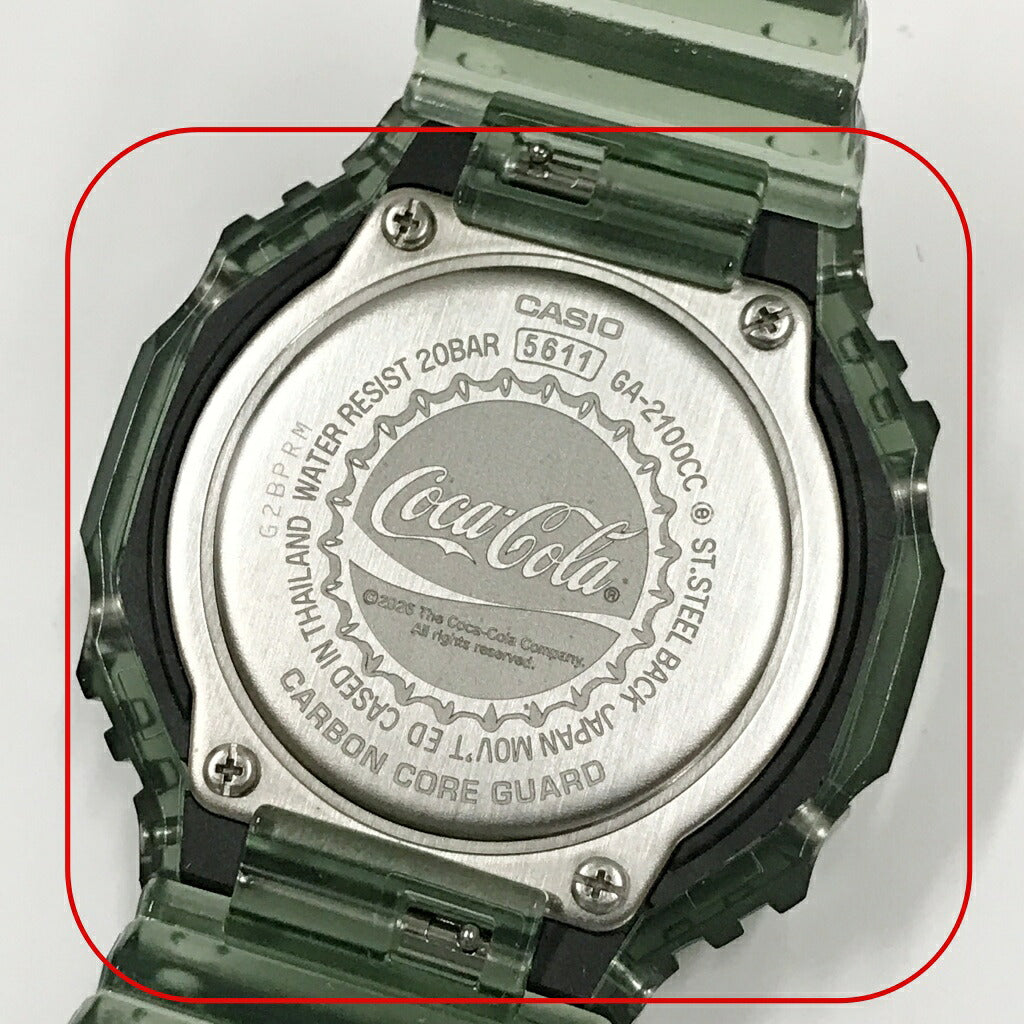 CASIO Coca-Cola GA-2100CC-3AJR Skeleton Watch Size ONE SIZE