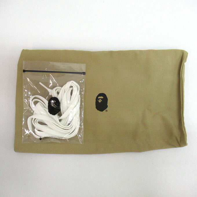 A BATHING APE MAD STA White Navy Sneakers Size 27.5cm