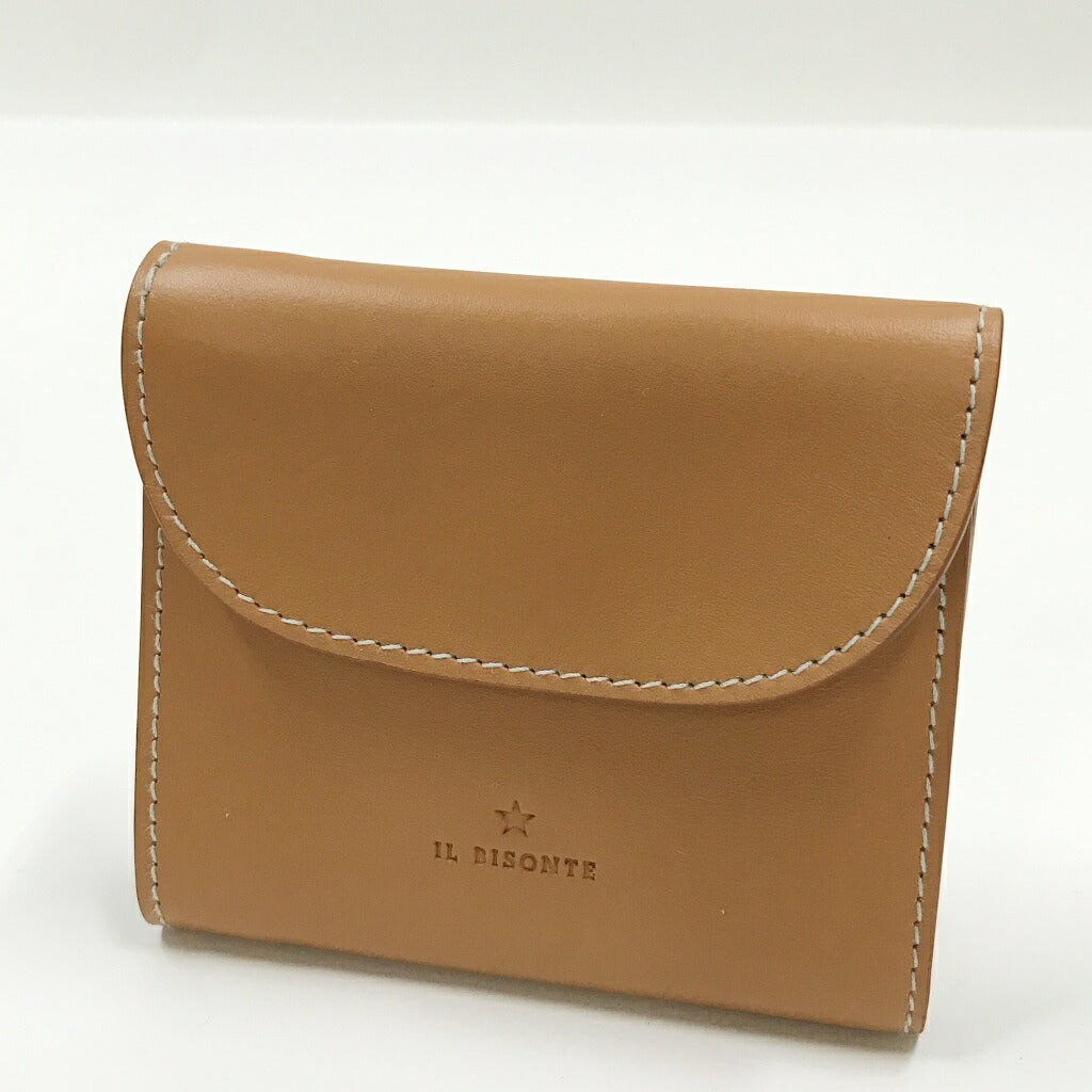 IL BISONTE Trifold Wallet Beige Size ONE SIZE