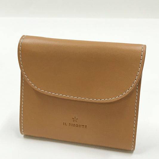 IL BISONTE Trifold Wallet Beige Size ONE SIZE