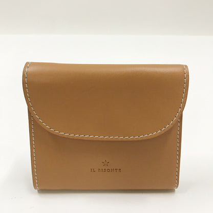 IL BISONTE Trifold Wallet Beige Size ONE SIZE