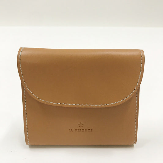 IL BISONTE Trifold Wallet Beige Size ONE SIZE