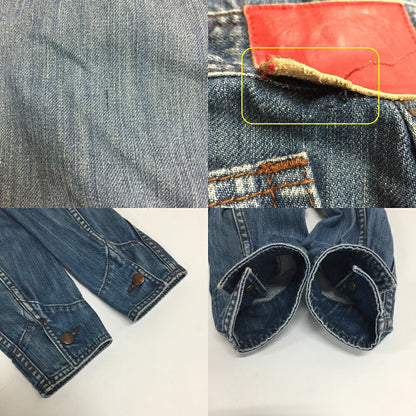 EVISU 5001 Denim Overalls Blue Size L